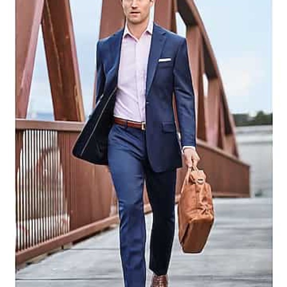 NWT Navy slim fit dress pants / suit pants - never opened! - Picture 4 of 5